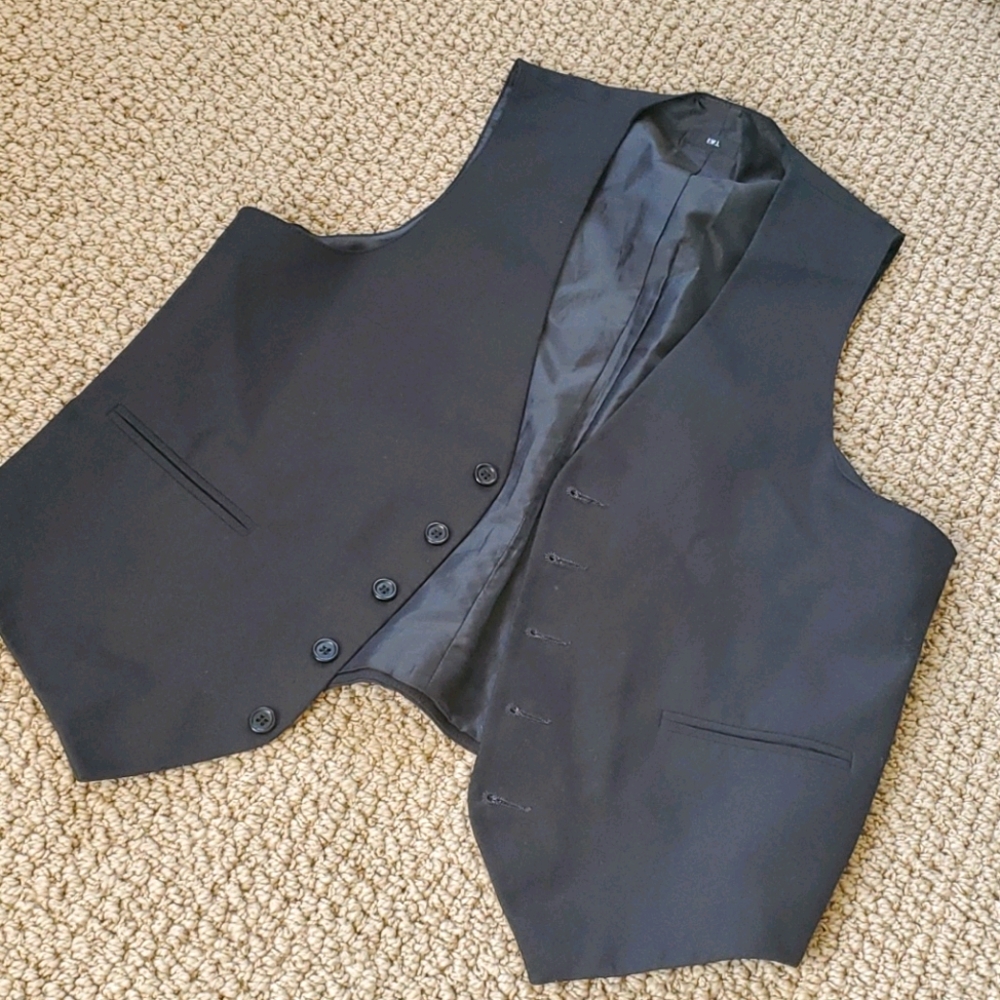 Black vest for Suit